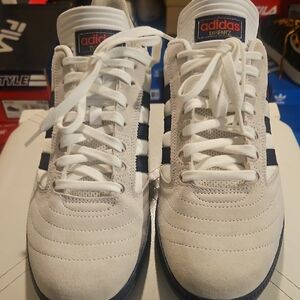 Adidas Busenitz Wht, Blue stripes Skate Sneakers Classic Low Design